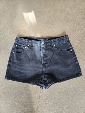 MINKPINK Black High-Rise Denim Shorts